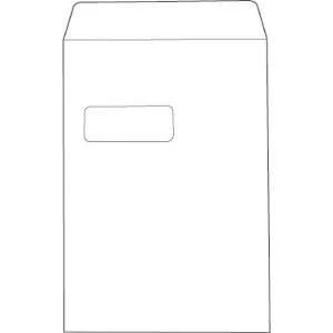 Image of Value C4 Pocket Window Envelope Press Seal 100gsm White Pack of 250