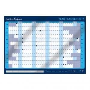 Image of Collins Colplan CWC9 A1 2019 Year Wall Planner with Activity Labels