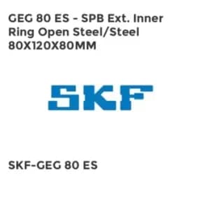 Image of GEG 80 ES - SPB Ext. Inner Ring Open Steel/Steel 80X120X80MM