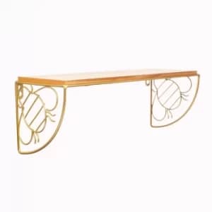 Image of Sass & Belle Gold Bee Bracket Shelf
