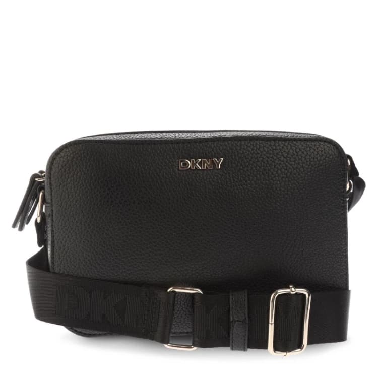 Image of DKNY Tutu Double Zip Camera Crossbody Bag Black female One Size
