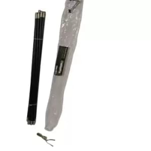 Image of 12m 12 Piece Drain Rod Set with Worm Screw & Plunger for Unblocking Drains