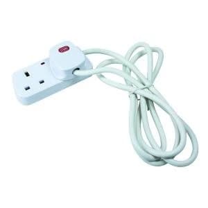 Image of CED 2-Way Extension Lead White CEDTS2213M