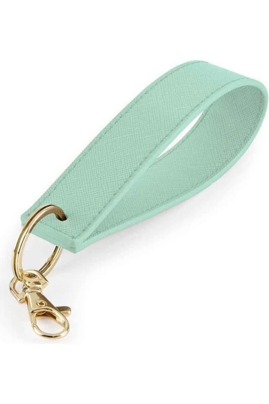 Image of Bagbase Boutique Wristlet Keyring in Mint Mint Unisex One Size