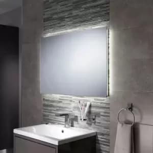 Image of Rectangular LED Bathroom Mirror with Demister 900 x 600mm - Eden