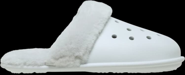 Image of Crocs Unisex Classic Fuzz Scuff Slippers Moonlight W8/M7