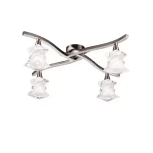 Image of Salomon Ceiling 4 Light G9, Polished Chrome