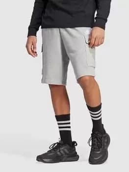 Image of adidas Sportswear Sportswear Essentials French Terry Cargo Shorts - Grey, Size S, Men