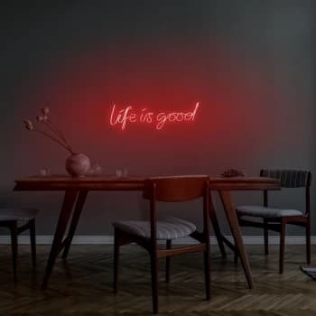 Image of Life Is Good - Red Red Wall Lamp