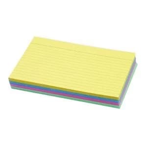 Image of Concord Record Card Ruled 152 x 102mm Assorted Pack of 100 16199161