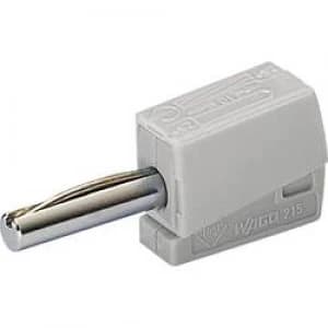 Image of Jack plug Plug straight Pin diameter 4mm Grey WAGO