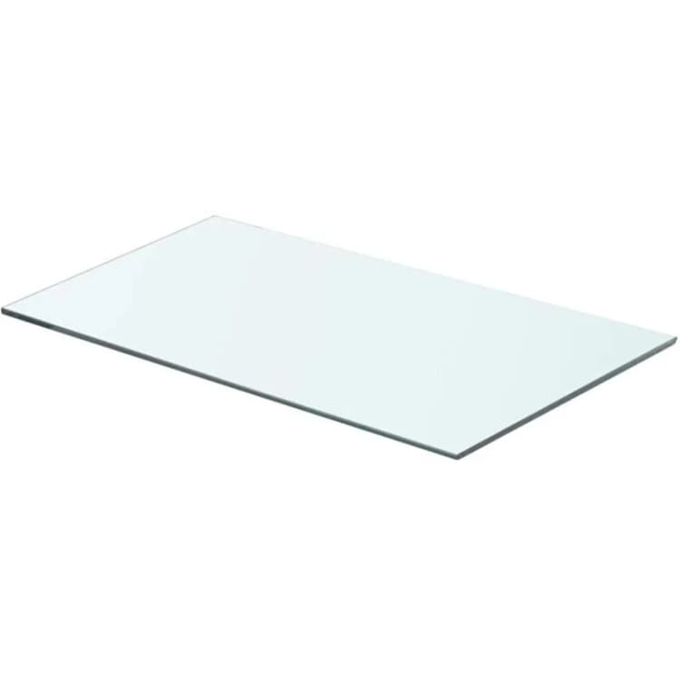 Image of vidaXL Shelf Panel Glass Clear 60x30cm Storage Plate Sheet Shelving Display
