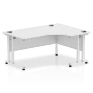 Image of Air 1600/800 Maple Height Adjustable Desk with White Legs