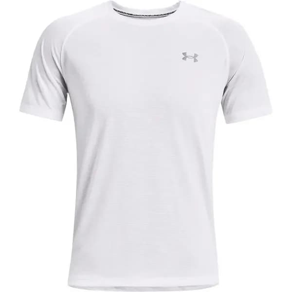 Image of Under Armour Armour Streaker Tee Mens Short Sleeve Performance T-Shirts S White 45211627350