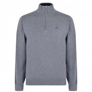 Image of Gant Gant Classic Cotton half Zip - Grey 092