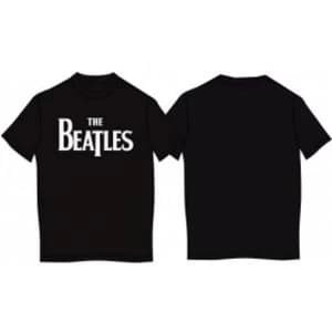 Image of The Beatles - Drop T Logo Mens XX-Large T-Shirt - Black