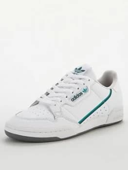 Image of Adidas Originals Continental 80 - White/Navy/Green