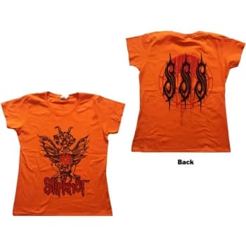 Image of Slipknot - Winged Devil Womens X-Small T-Shirt - Orange
