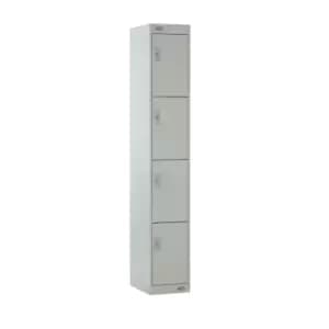 Image of 4 Door Locker 300X300X1800 Light Grey Door