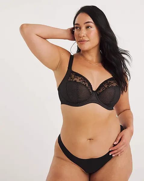 Image of Elomi Charley Plunge Wired Bra Jet JET Female 40H YC19330