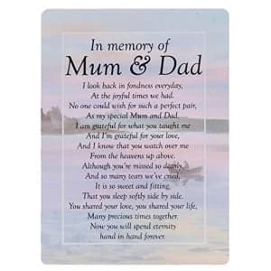 Image of Graveside Memorial Cards - Mum & Dad
