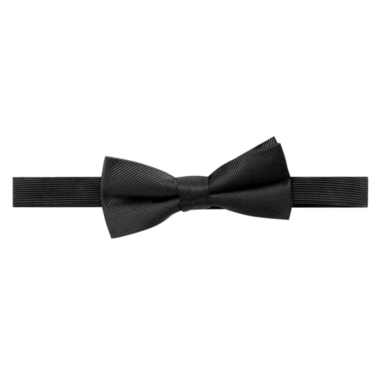 Image of Haines and Bonner Silk Bow Tie - Black One Size