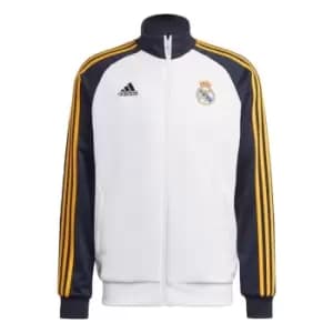 Image of adidas Real Madrid DNA 3-Stripes Track Top Mens - Blue