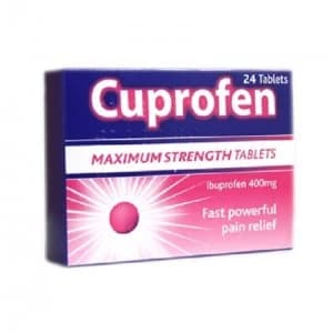 Image of Cuprofen Ibuprofen 400mg Maximum Strength 24 Tablets