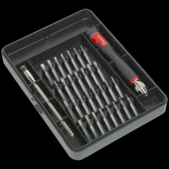 Image of Sealey 30 Piece Extendable Precision Screwdriver Bit Set