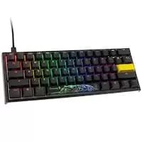 Image of Ducky One2 Pro Mini Gaming Keyboard, RGB LED - Gateron Yellow US Layout