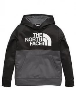 Image of The North Face Boys Surgent Block Overhead Hoodie - Black/Grey, Size S, 7-8 Years