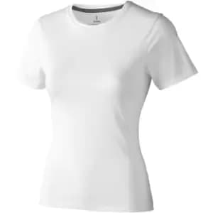 Image of Elevate Womens/Ladies Nanaimo Short Sleeve T-Shirt (XS) (White)