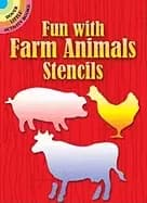 Image of fun with farm animals stencils