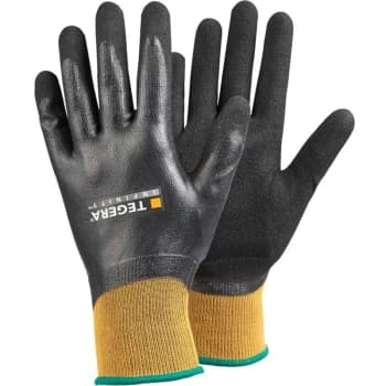 Image of Ejendals - 8804 Infinity Fully Coated Black/Yellow Heat Resistant Gloves - Size 11