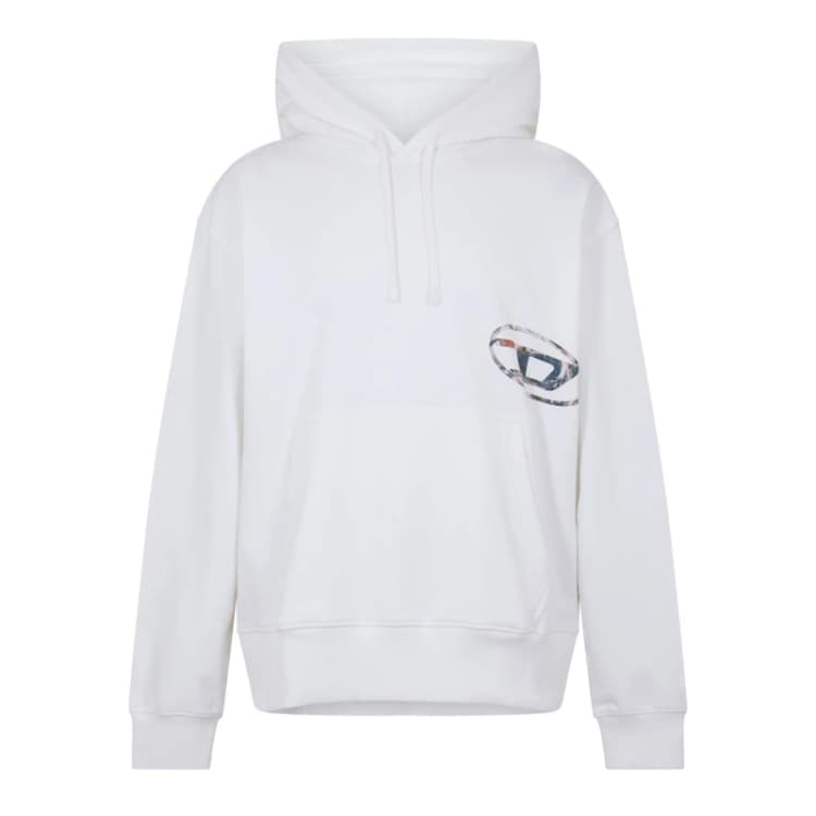 Image of Diesel Mens Macs Flpa Crew Sweatshirt Bright White male S