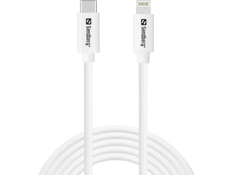 Image of Sandberg USB-C PD to Lightning MFI. 2M