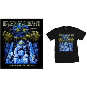 Image of Iron Maiden - Back in Time Mummy Mens Large T-Shirt - Black