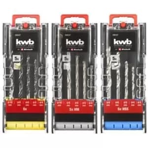 Image of Einhell 15 Piece Drill Bit Set Silver, Black & Red