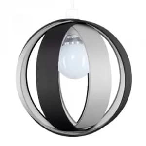 Image of J90 Pendant Shade in Black and Grey