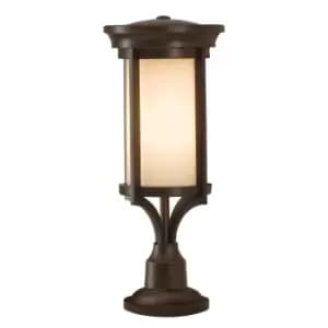 Image of Outdoor IP44 1 Bulb Wall Ground Pedestal Heritage Bronze LED E27 60W