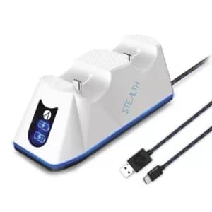 Image of PS5 Twin USB Charging Dock & Play & Charge Cable - Black