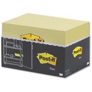 Image of Post it Value Dispenser Pack Notepad 76mm x 127mm 100 Sheets Per Pad