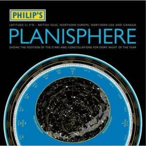 Image of Philips Planisphere Northern 51.5 Degrees - British Isles Northern Europe Northern USA and Canada Hardback