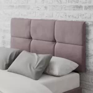 Image of Caine Plush Velvet Headboard Blush (Pink)