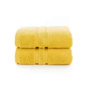 Image of The Lyndon Company Chelsea 2 Pack Hand Towel - Ochre