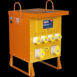 Image of Sealey Single Phase Portable 110v Site Transformer 10Kva 240v