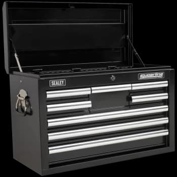 Image of Sealey Superline Pro 8 Drawer Heavy Duty Tool Chest Black