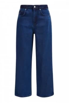 Image of French Connection Denim Wide Leg Culottes Blue