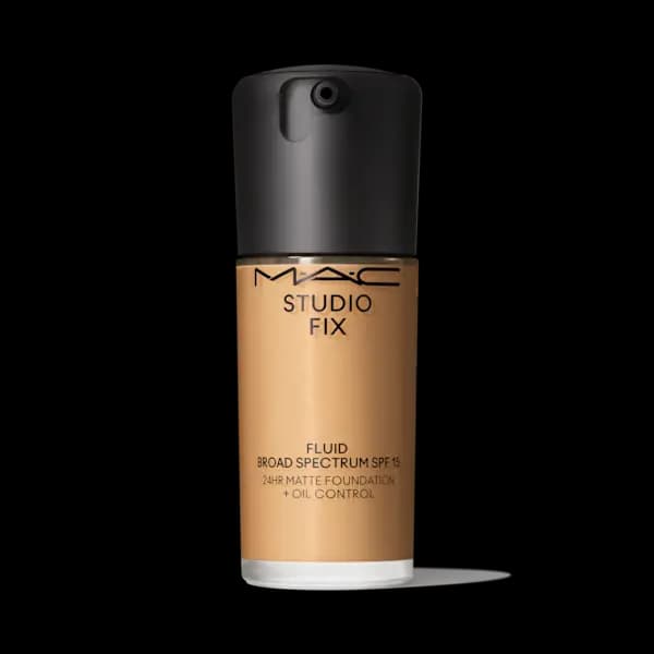 Image of MAC Studio Fix Fluid SPF 15 Foundation - NC38 - Soft-Matte Finish - 24hr Medium-To-Full Coverage - 30ml - MAC Cosmetics