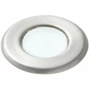 Image of Loops - IP67 Outdoor LED Ground Light 0.8W Daylight White Steel Flush Decking Floor Lamp